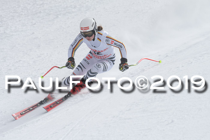 FIS, Int. Dt. Meisterschaft Abfahrt, Training, Damen + Herren, 19.03.2019