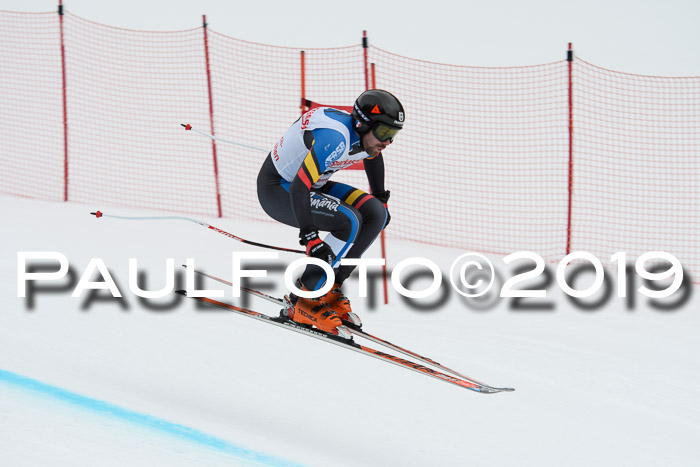 FIS, Int. Dt. Meisterschaft Abfahrt, Training, Damen + Herren, 19.03.2019