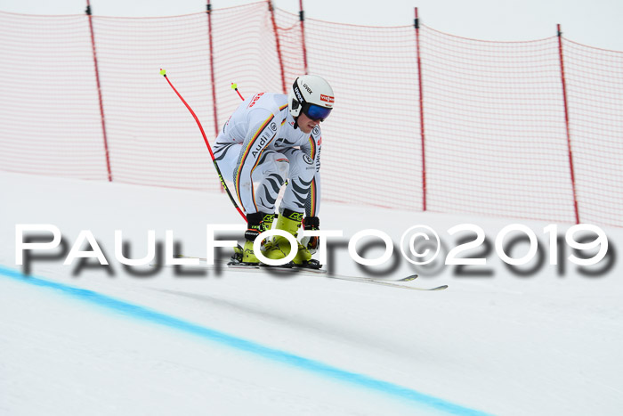 FIS, Int. Dt. Meisterschaft Abfahrt, Training, Damen + Herren, 19.03.2019