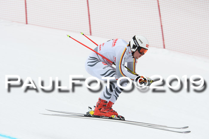FIS, Int. Dt. Meisterschaft Abfahrt, Training, Damen + Herren, 19.03.2019