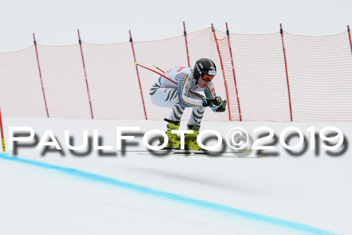 FIS, Int. Dt. Meisterschaft Abfahrt, Training, Damen + Herren, 19.03.2019