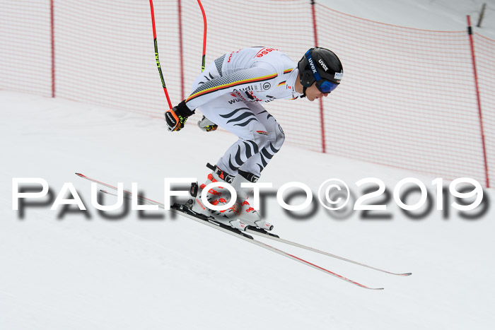 FIS, Int. Dt. Meisterschaft Abfahrt, Training, Damen + Herren, 19.03.2019