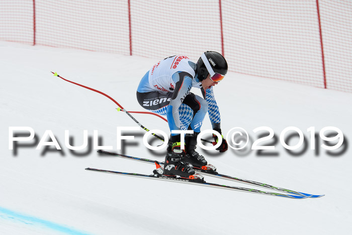 FIS, Int. Dt. Meisterschaft Abfahrt, Training, Damen + Herren, 19.03.2019