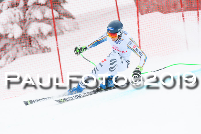 FIS, Int. Dt. Meisterschaft Abfahrt, Training, Damen + Herren, 19.03.2019