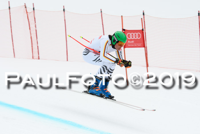 FIS, Int. Dt. Meisterschaft Abfahrt, Training, Damen + Herren, 19.03.2019