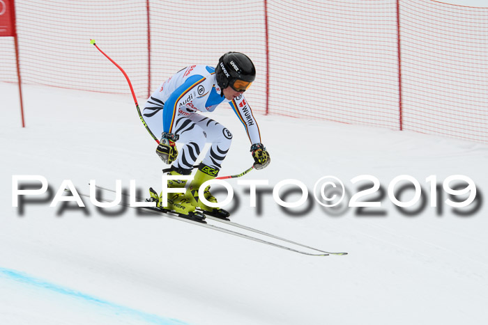 FIS, Int. Dt. Meisterschaft Abfahrt, Training, Damen + Herren, 19.03.2019