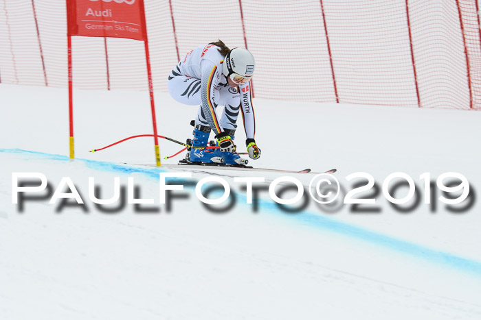 FIS, Int. Dt. Meisterschaft Abfahrt, Training, Damen + Herren, 19.03.2019