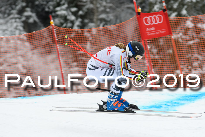 FIS, Int. Dt. Meisterschaft Abfahrt, Training, Damen + Herren, 19.03.2019