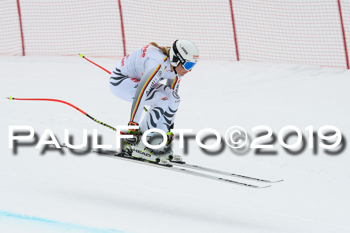 FIS, Int. Dt. Meisterschaft Abfahrt, Training, Damen + Herren, 19.03.2019