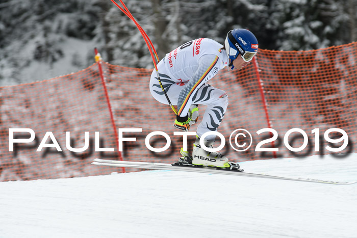 FIS, Int. Dt. Meisterschaft Abfahrt, Training, Damen + Herren, 19.03.2019