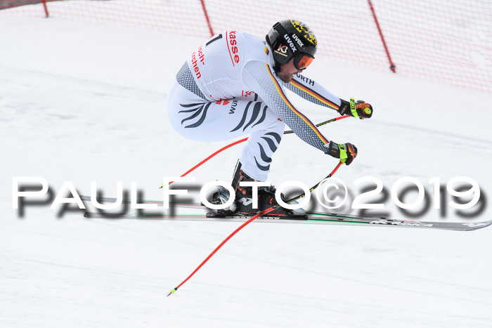 FIS, Int. Dt. Meisterschaft Abfahrt, Training, Damen + Herren, 19.03.2019