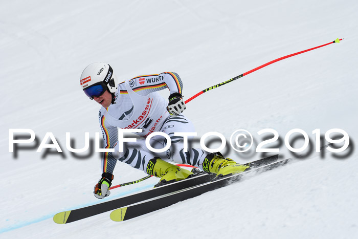 FIS, Int. Dt. Meisterschaft Abfahrt, Training, Damen + Herren, 19.03.2019