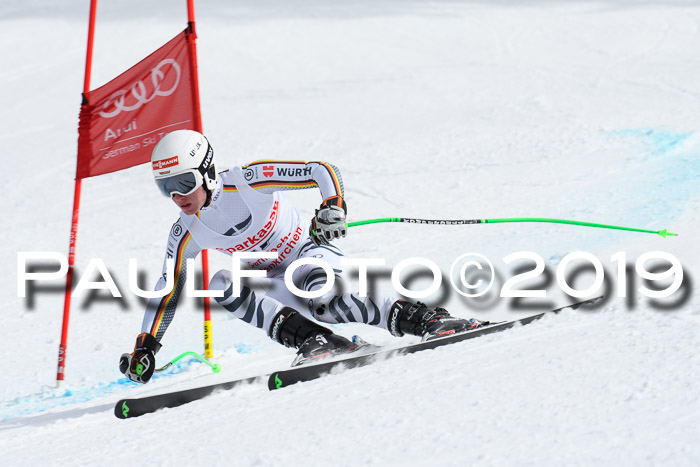 FIS, Int. Dt. Meisterschaft Abfahrt, Training, Damen + Herren, 19.03.2019
