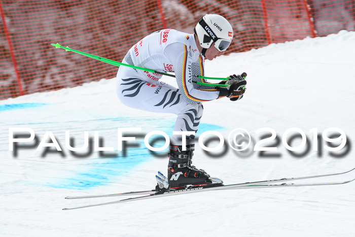 FIS, Int. Dt. Meisterschaft Abfahrt, Training, Damen + Herren, 19.03.2019