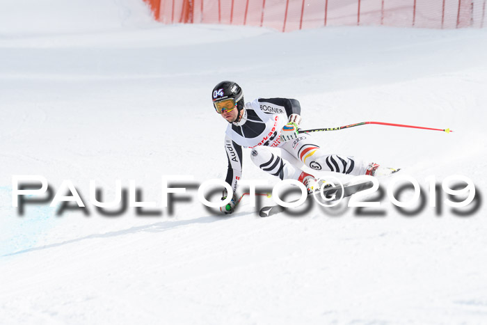 FIS, Int. Dt. Meisterschaft Abfahrt, Training, Damen + Herren, 19.03.2019