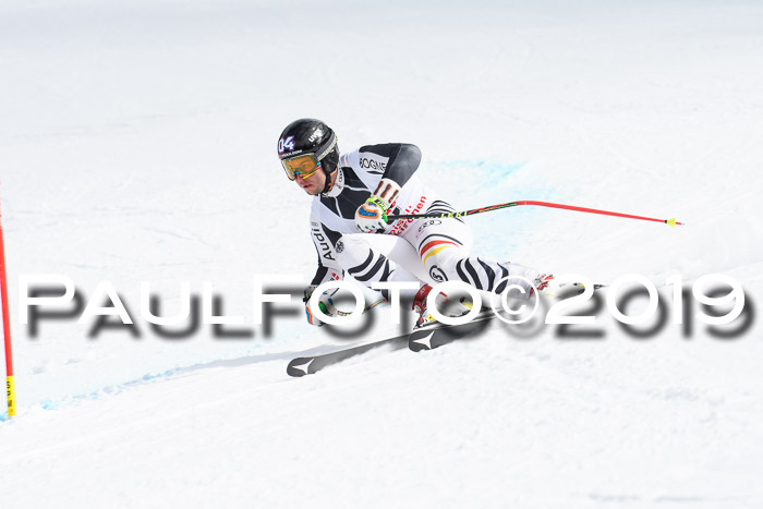 FIS, Int. Dt. Meisterschaft Abfahrt, Training, Damen + Herren, 19.03.2019