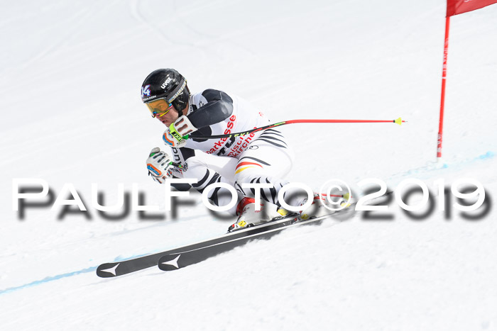 FIS, Int. Dt. Meisterschaft Abfahrt, Training, Damen + Herren, 19.03.2019