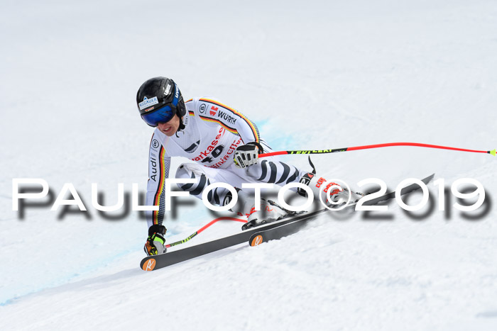 FIS, Int. Dt. Meisterschaft Abfahrt, Training, Damen + Herren, 19.03.2019