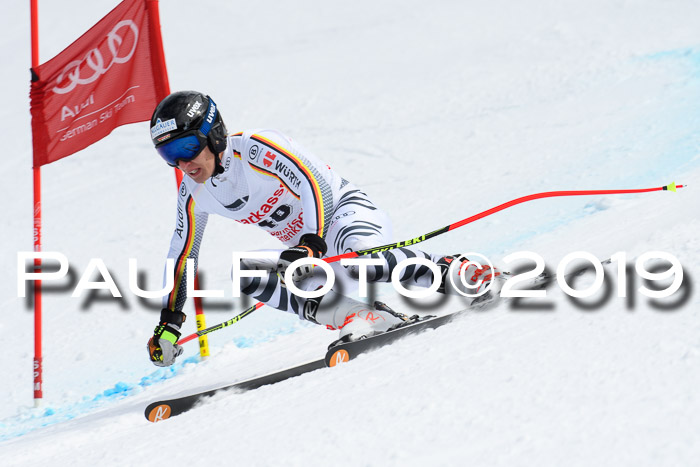 FIS, Int. Dt. Meisterschaft Abfahrt, Training, Damen + Herren, 19.03.2019