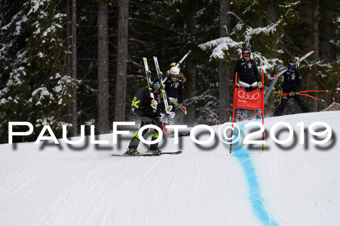 FIS, Int. Dt. Meisterschaft Abfahrt, Training, Damen + Herren, 19.03.2019