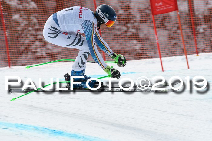FIS, Int. Dt. Meisterschaft Abfahrt, Training, Damen + Herren, 19.03.2019