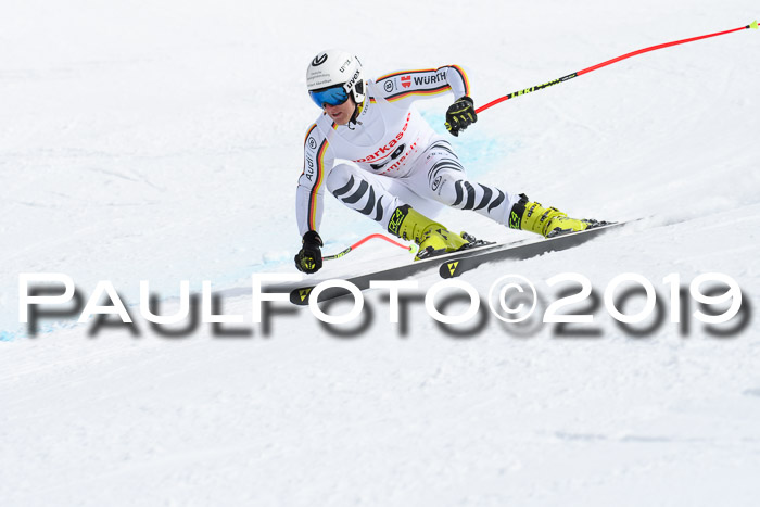 FIS, Int. Dt. Meisterschaft Abfahrt, Training, Damen + Herren, 19.03.2019