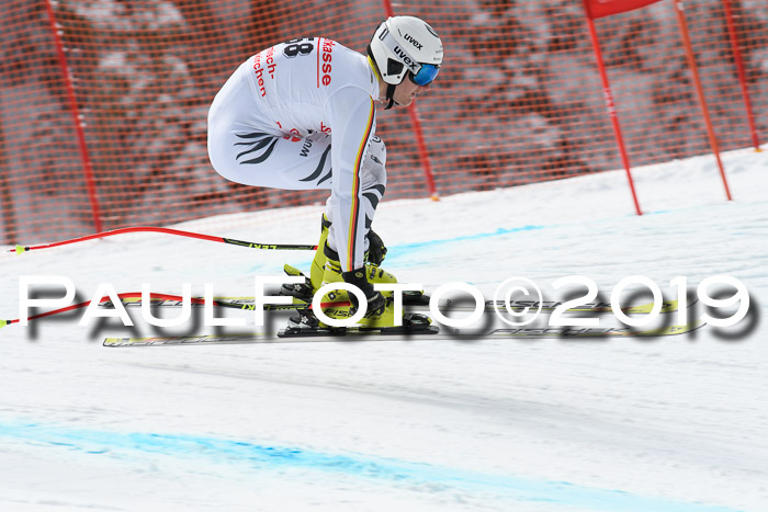 FIS, Int. Dt. Meisterschaft Abfahrt, Training, Damen + Herren, 19.03.2019