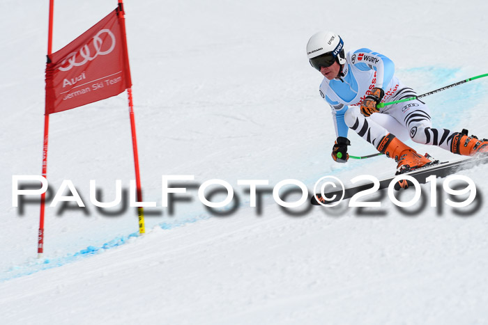 FIS, Int. Dt. Meisterschaft Abfahrt, Training, Damen + Herren, 19.03.2019