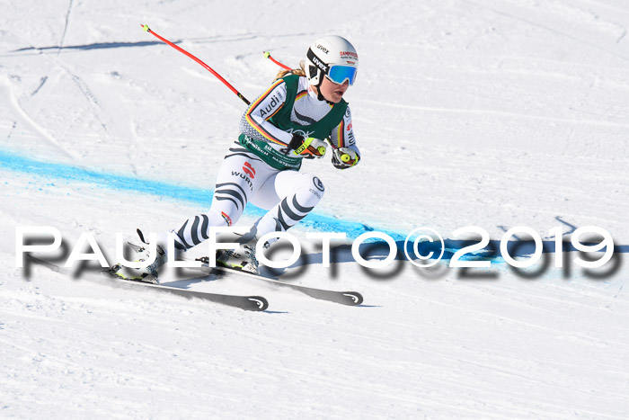 FIS, Int. Dt. Meisterschaft Abfahrt, Damen + Herren, 20.03.2019