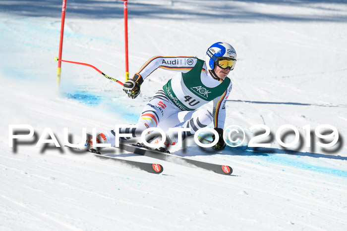 FIS, Int. Dt. Meisterschaft Abfahrt, Damen + Herren, 20.03.2019