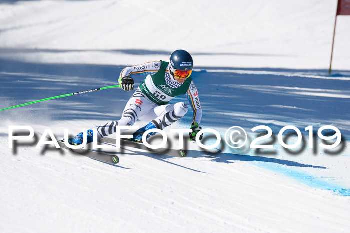 FIS, Int. Dt. Meisterschaft Abfahrt, Damen + Herren, 20.03.2019