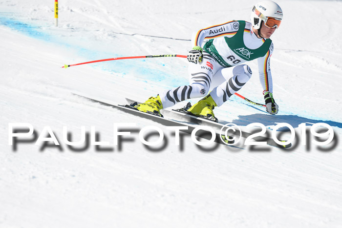 FIS, Int. Dt. Meisterschaft Abfahrt, Damen + Herren, 20.03.2019