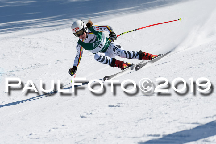 FIS, Int. Dt. Jugendmeisterschaft Abfahrt, Damen + Herren, 20.03.2019
