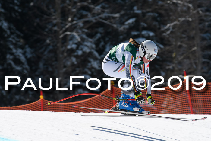 FIS, Int. Dt. Jugendmeisterschaft Abfahrt, Damen + Herren, 20.03.2019