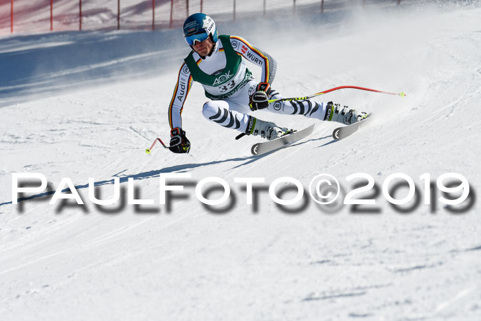 FIS, Int. Dt. Jugendmeisterschaft Abfahrt, Damen + Herren, 20.03.2019