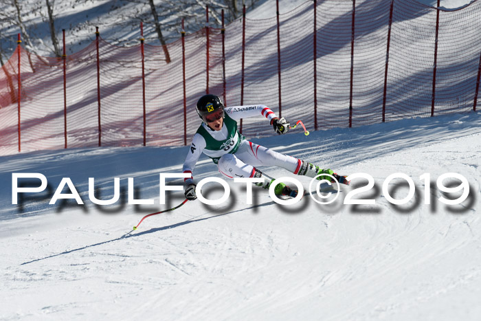 FIS, Int. Dt. Jugendmeisterschaft Abfahrt, Damen + Herren, 20.03.2019