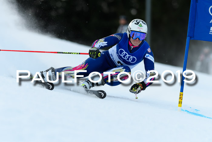 FIS Riesenslalom, ATA; Bay. Meisterschaft, Damen + Herren, 24.01.2020