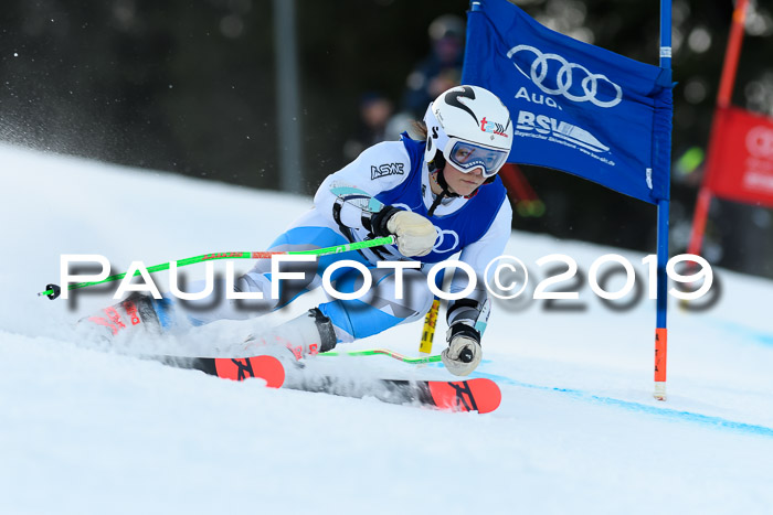 FIS Riesenslalom, ATA; Bay. Meisterschaft, Damen + Herren, 24.01.2020