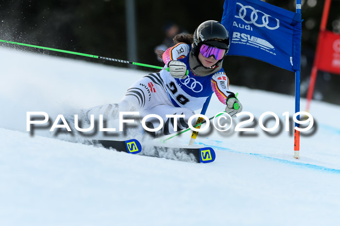 FIS Riesenslalom, ATA; Bay. Meisterschaft, Damen + Herren, 24.01.2020