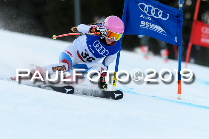 FIS Riesenslalom, ATA; Bay. Meisterschaft, Damen + Herren, 24.01.2020