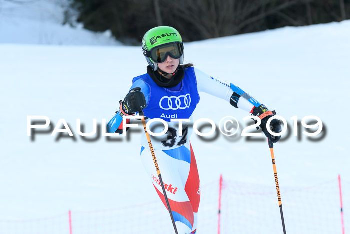 FIS Riesenslalom, ATA; Bay. Meisterschaft, Damen + Herren, 24.01.2020
