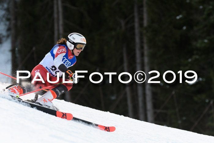 FIS Riesenslalom, ATA; Bay. Meisterschaft, Damen + Herren, 24.01.2020