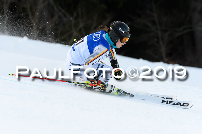 FIS Riesenslalom, ATA; Bay. Meisterschaft, Damen + Herren, 24.01.2020
