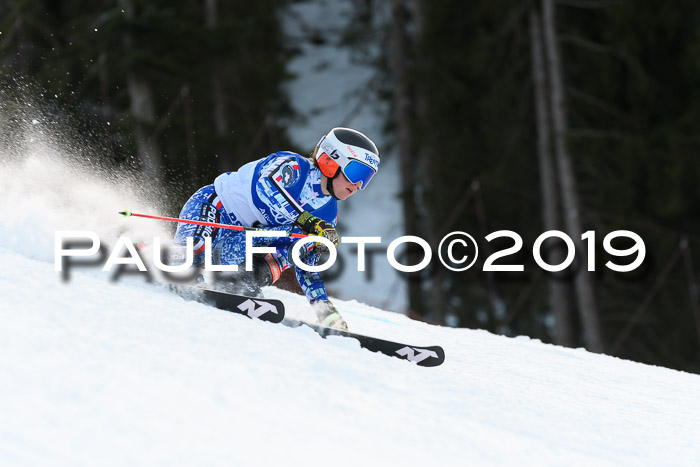 FIS Riesenslalom, ATA; Bay. Meisterschaft, Damen + Herren, 24.01.2020