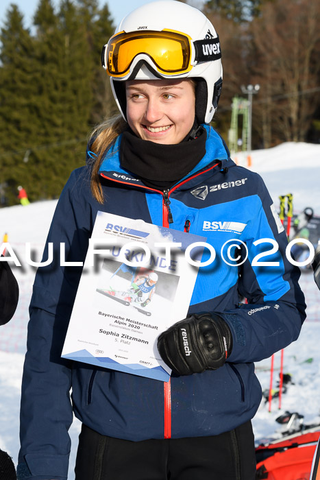 FIS Riesenslalom, ATA; Bay. Meisterschaft, Damen + Herren, 24.01.2020