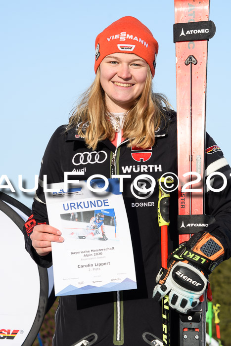 FIS Riesenslalom, ATA; Bay. Meisterschaft, Damen + Herren, 24.01.2020