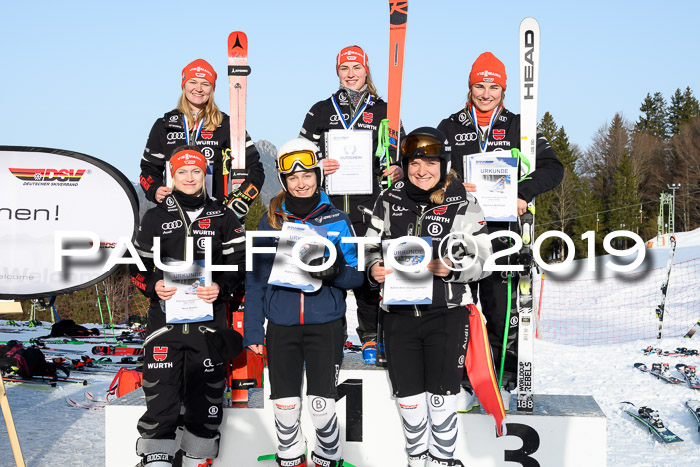 FIS Riesenslalom, ATA; Bay. Meisterschaft, Damen + Herren, 24.01.2020