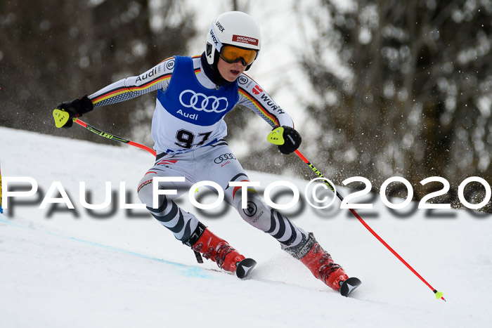 Bayerische Schülermeisterschaft Alpin Riesenslalom 25.01.2020