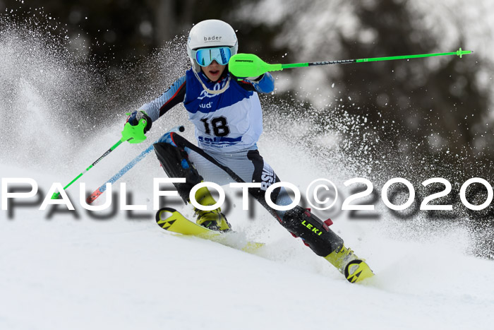 Bayerische Schülermeisterschaft Alpin Slalom 26.01.2020