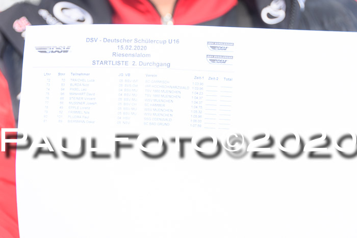 DSV Schülercup U16 RS 15.02.2020